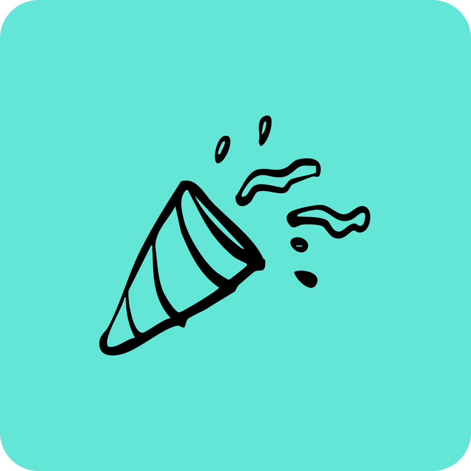 a black and white drawing of a cone with a splash of water